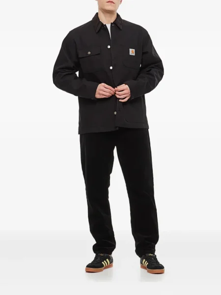 Gulerat geacă Carhartt Wip de catifea cord negru