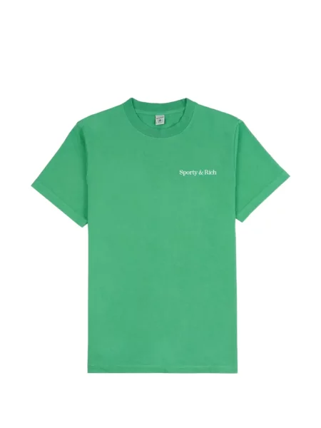 Fitness tricou Sporty & Rich cu imagine verde