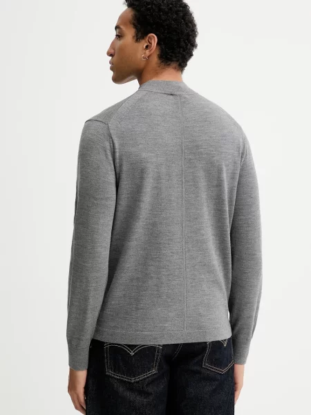 Calvin Klein gyapjú pulóver szürke