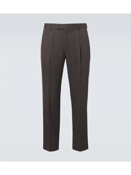 Pantaloni Zegna de lână verde