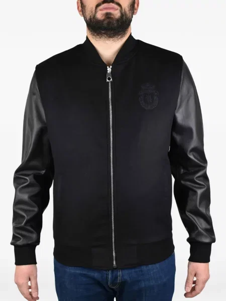 Geacă bomber Billionaire cu broderie negru