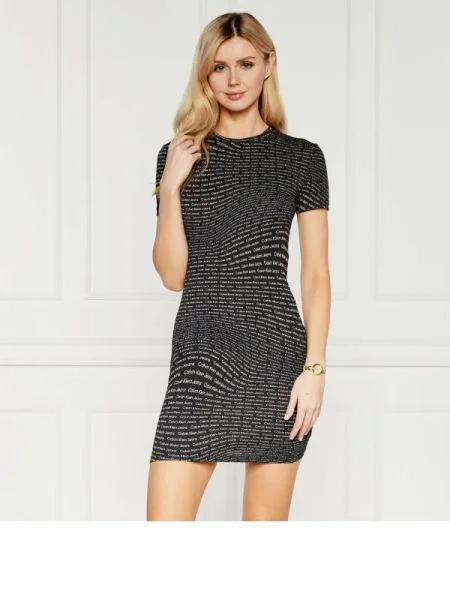 CALVIN KLEIN JEANS Rochie negru