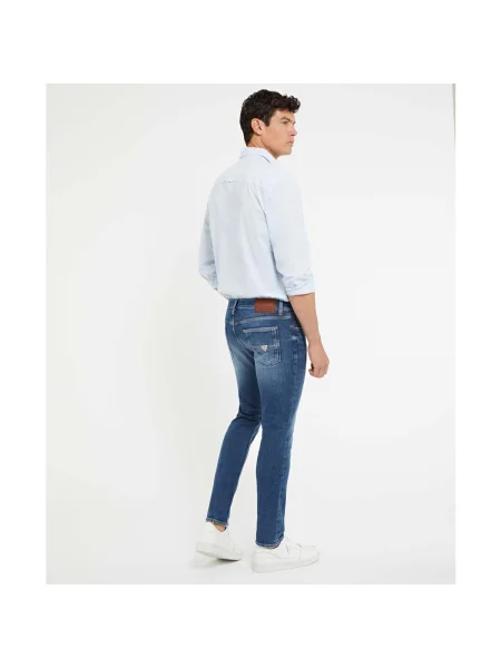 Blugi skinny Guess skinny fit albastru