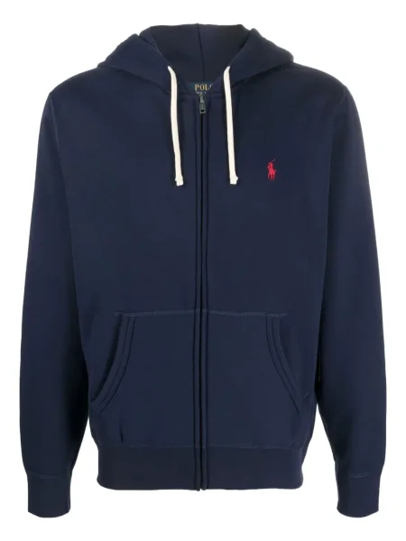 Șosete Polo Ralph Lauren cu broderie în carouri plisate albastru