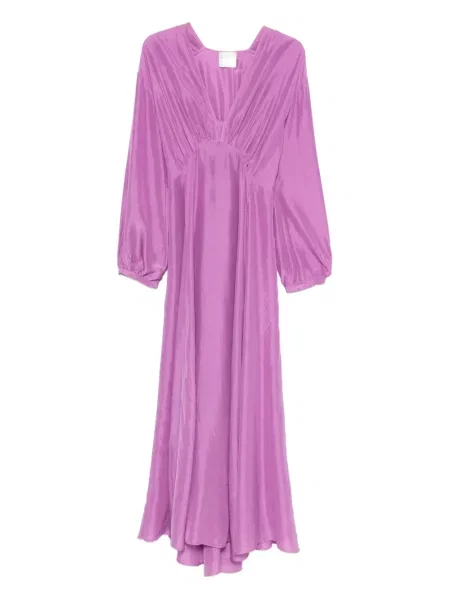 Rochie Forte_forte cu decolteu în V de costum violet