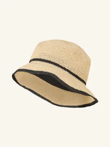 Reiss Czapka Rybacka Edith beige czarna