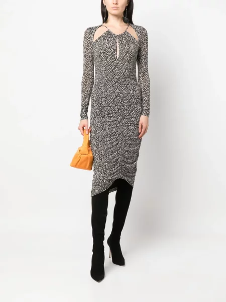 Kostiumas midi midi suknelė Isabel Marant juoda