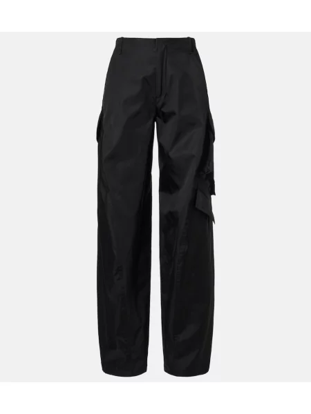 Tafta pantaloni cargo Alaïa negru