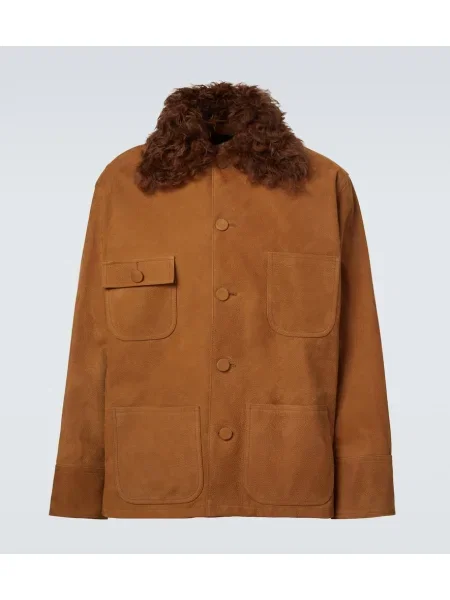 Szarvasbőr dzseki Plan C barna