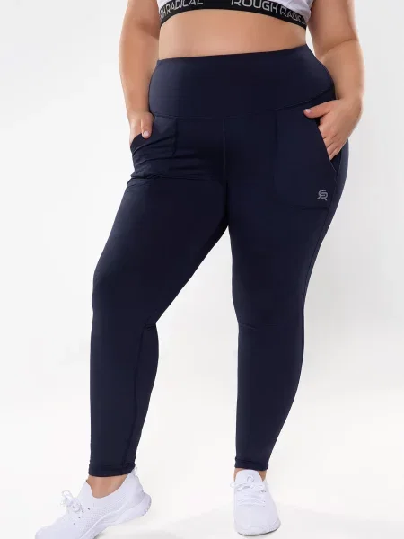 Legginsy fitness Rough Radical Cosy Plus size niebieskie