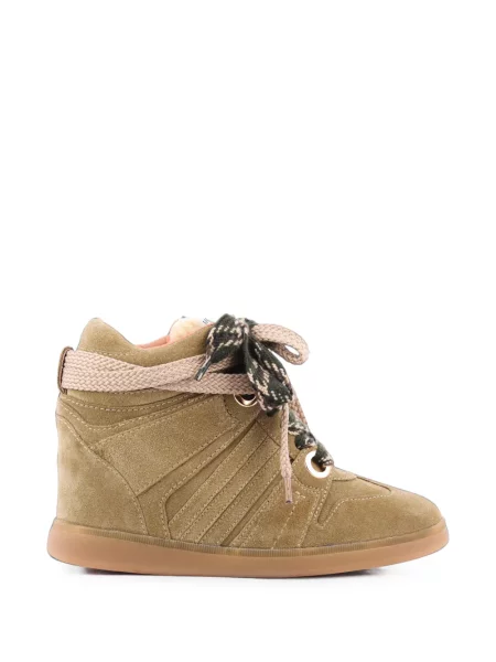 Sneakerși Serafini cu șireturi din piele de căprioară