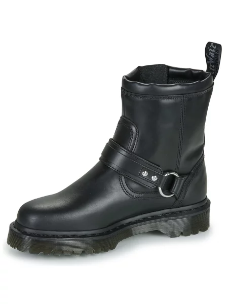 Zkrácené polokozačky Dr. Martens černé