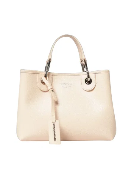 Shopperka Emporio Armani skórzana różowa