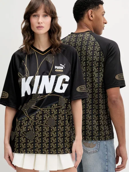 Tricou Puma din jerseu negru