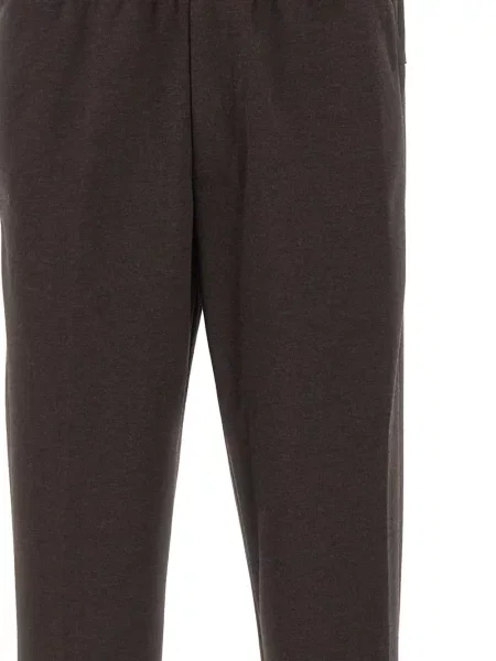 Pantaloni Devore de lână alergare cu cordon maro