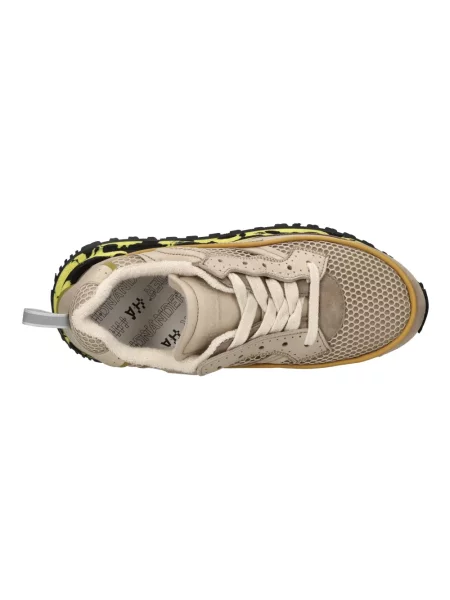 Sneakersy Hidnander skórzane beżowe