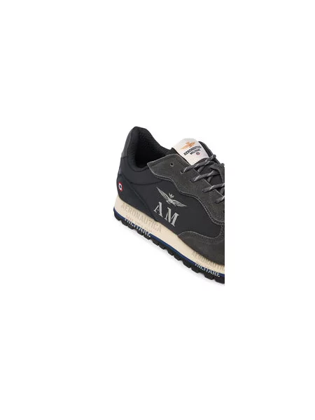 Sneakersy Aeronautica Militare Tmavomodrá