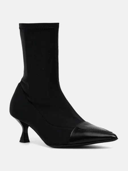 Love Moschino botine cu cui negru