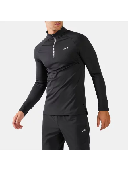 Reebok ID RBK Training — bluza treningowa z zamkiem do długościunisex BLACK Size: XS czarna