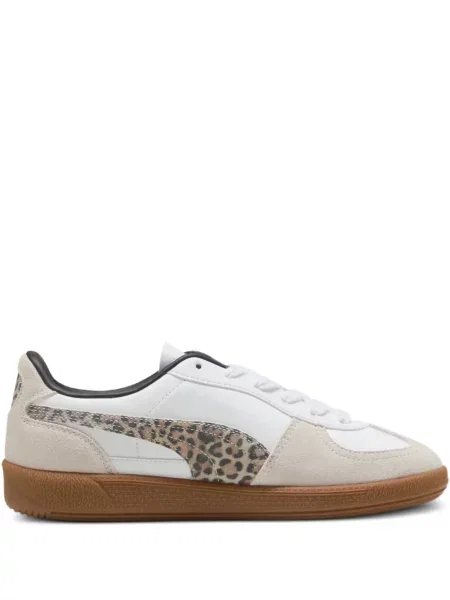 Sneakerși Puma cu model leopard alb