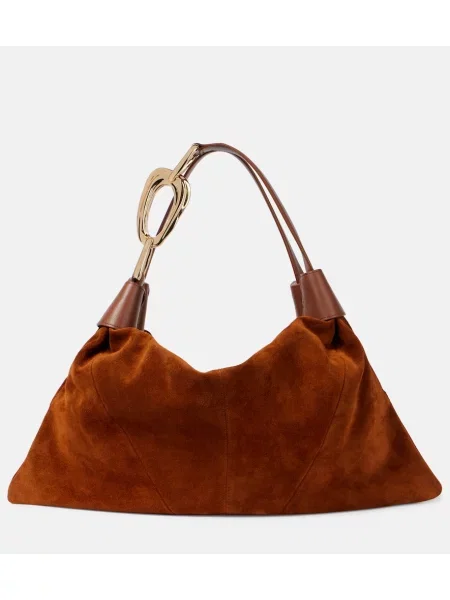 Geantă Zimmermann din piele de căprioară maro