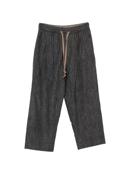 Pantaloni Ziggy Chen cu dungi cu cordon albastru