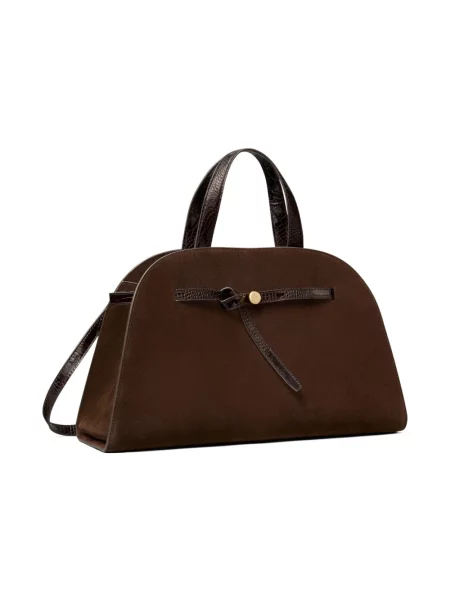 Torebka Tory Burch zamszowa brązowa