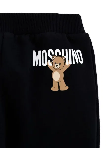 Spodnie dziecięce Moschino czarne