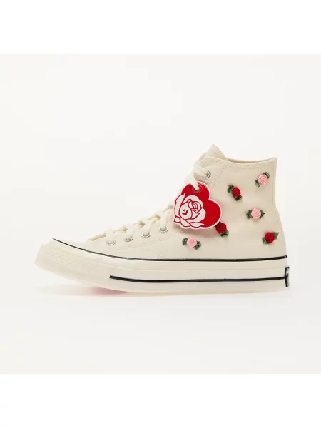 Sneakers Converse Chuck 70 Valentine's Day Hi Egret/ Red EUR białe