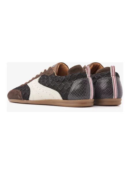Sneakersy Via Vai skórzane brązowe