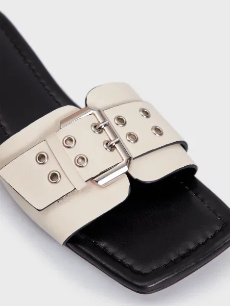 Кожаные шлепанцы Prpy белые