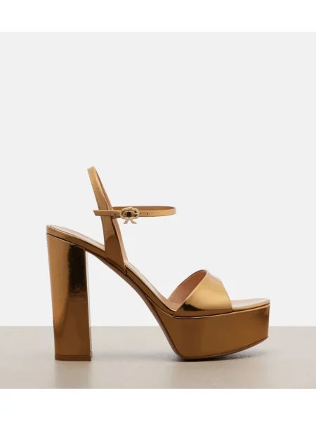 Sandale Gianvito Rossi din piele cu platformă