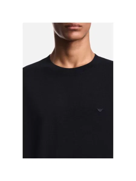 Sweter Emporio Armani niebieski