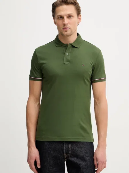 Tommy Hilfiger μπλουζάκι πόλο πράσινο