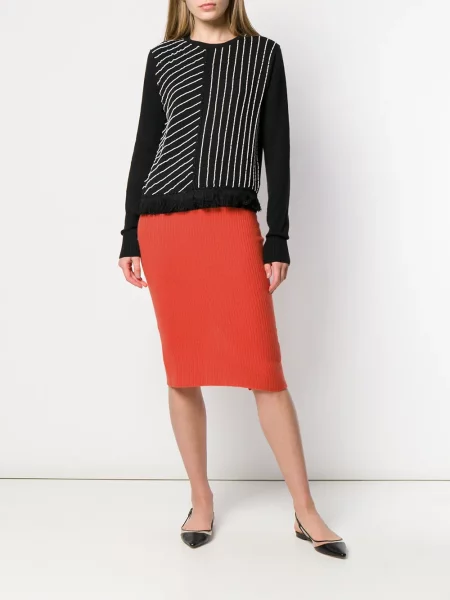 Kašmyro briaunotas sijonas Cashmere In Love oranžinė