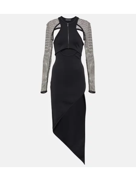 Rochie midi David Koma până la genunchi de costum negru