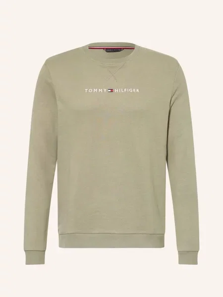 Tommy Hilfiger Pohodlná Domácí Mikina olivová