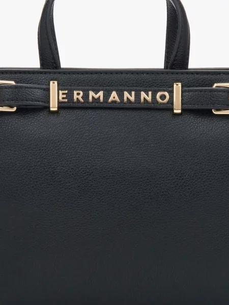 Кожаная сумка Ermanno Firenze черная