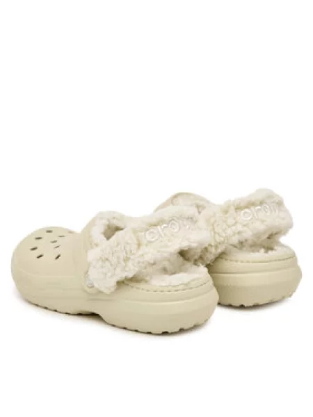 Crocs Šlepetės Classic Fleece Lined Clog Quartz smėlio