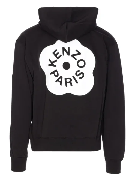 Hanorac cu glugă Kenzo cu imagine negru