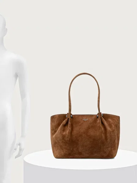 Замшевая сумка шоппер Weekend Max Mara