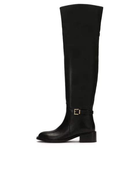 Kazar Čizme iznad koljena crna