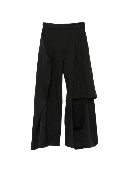 Pantaloni palazzo A.w.a.k.e. Mode drapate negru