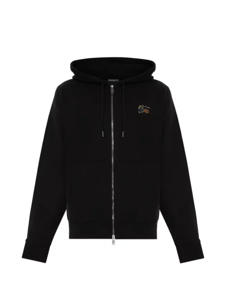 Hanorac cu glugă Burberry cu broderie negru