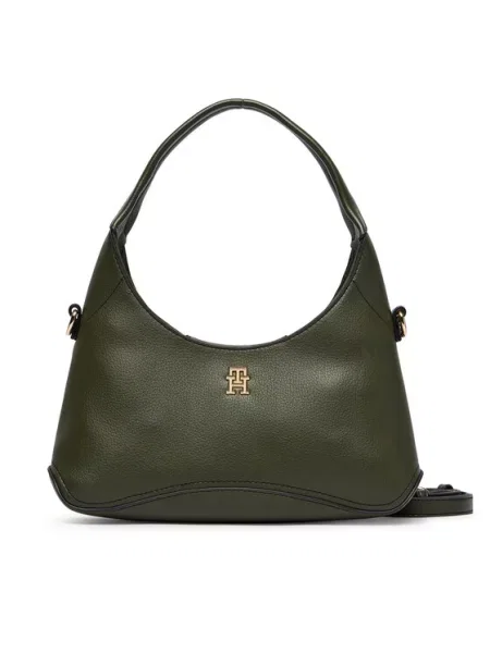 Tommy Hilfiger Τσάντα Th Everyday Mini Hobo Σκούρο πράσινο