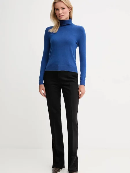 Вовняний светр United Colors of Benetton гольф сірий