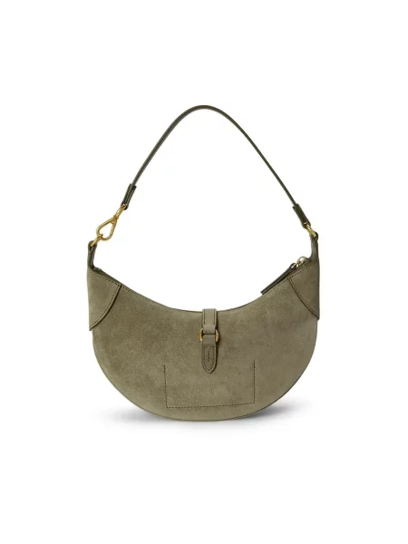 Polo Ralph Lauren torebka shopper zamszowa zielona