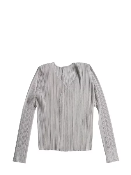 Geacă Pleats Please Issey Miyake cu decolteu în V
