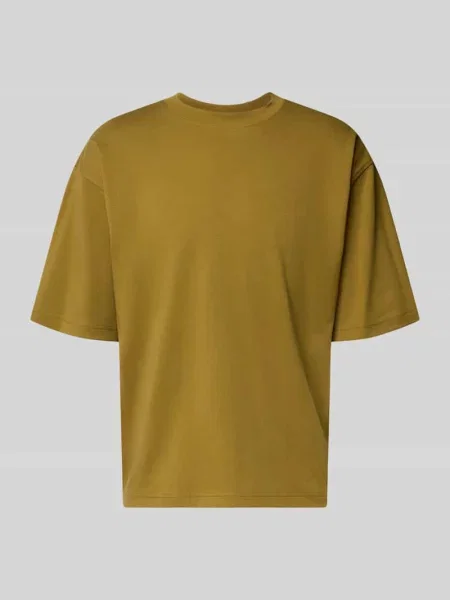 T-shirt o kroju relaxed fit z okrągłym dekoltem Jake*s Studio Men oliwkowa