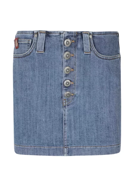 Fustă din denim Dondup albastru